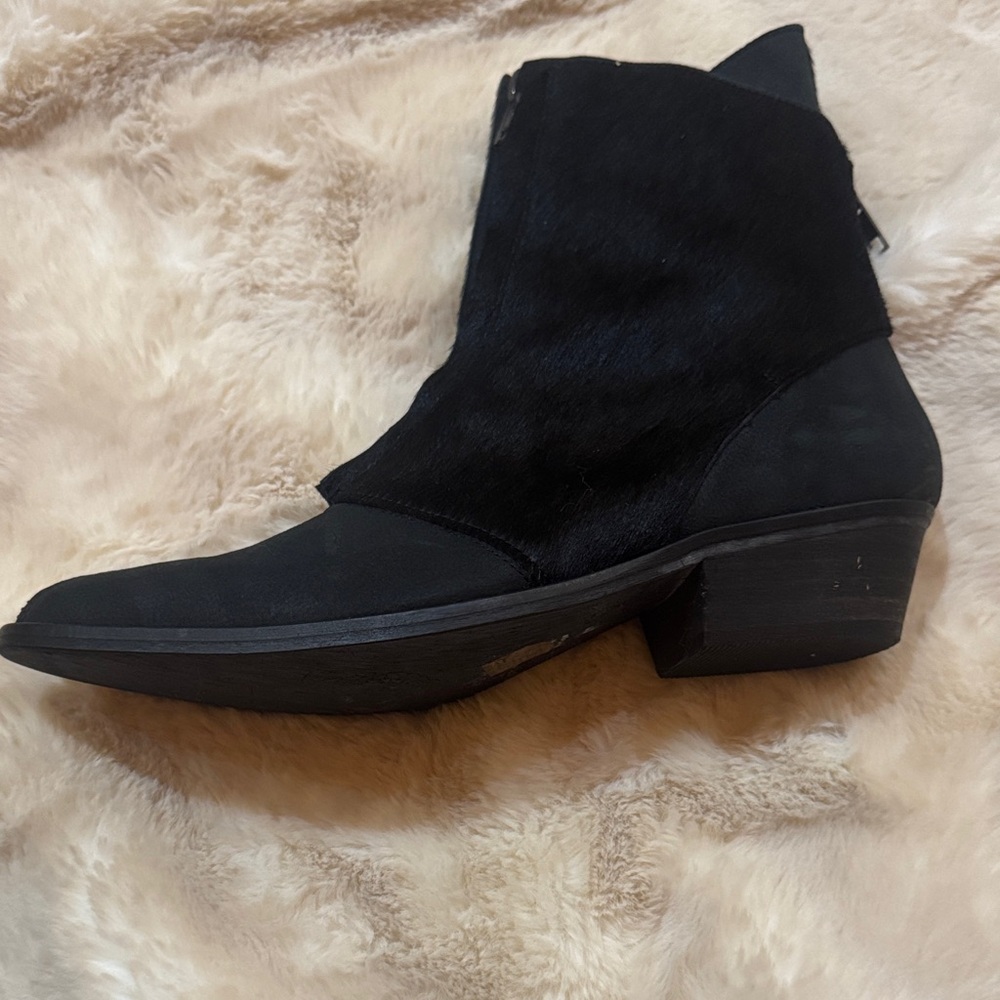 Free People Black Ankle Boots